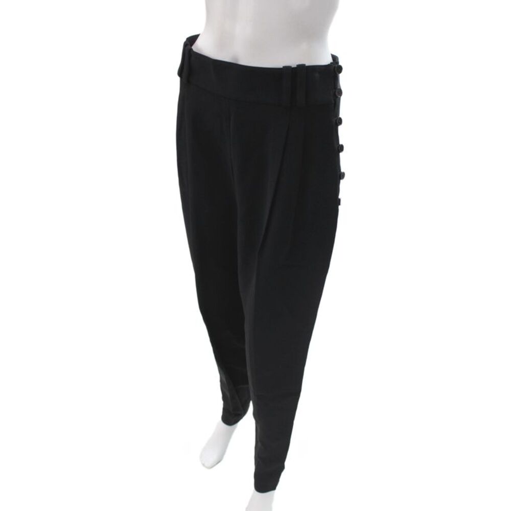 3.1 Phillip Lim Womens Dress Pants Black Solid Button Size 6 - Picture 2 of 6